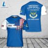 Custom Name USAF Eighth Air Force B-17 Flying Fortresses 3D T-Shirt 4th Of July 2 Custom Name USAF Eighth Air Force B-17 Flying Fortresses 3D T-Shirt