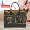Dachshund Dog Just A Girl Who Loves Dogs Leather Handbag
