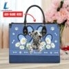 Dalmatian Dog Lover Leather Bag With Daisy Flowers Love Your Pet 3 Dalmatian Dog Lover Leather Bag With Daisy Flowers