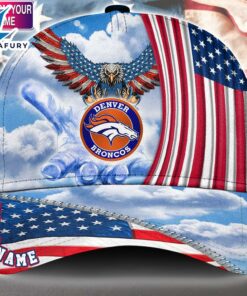 Denver Broncos Cap Pride US 4th Of July Cap Veterans Cap Custom Name