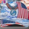 Detroit Lions Cap Pride US 4th Of July Cap Veterans Cap Custom Name