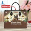 Doberman Pinscher Dog Are Not Our Whole Life But They Make Our Lives Whole Leather Handbag