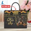 Doberman Pinscher Dog Just A Girl Who Loves Dogs Leather Handbag Love Your Pet 2 Doberman Pinscher Dog Just A Girl Who Loves Dogs Leather Handbag