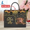 Dogues de Bordeaux Dog Just A Girl Who Loves Dogs Leather Handbag