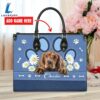 English Cocker Spaniel Dog Lover Leather Bag With Daisy Flowers Love Your Pet 2 English Cocker Spaniel Dog Lover Leather Bag With Daisy Flowers