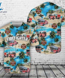 Firefighter Fire Truck Baseball Jersey