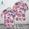 Flower American Flag 4th Of July Hawaiian Shirt