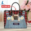 French Bull Dog This Human Belongs To Leather Handbag Love Your Pet 2 French Bull Dog This Human Belongs To Leather Handbag