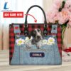 German Shorthaired Pointer Dog This Human Belongs To Leather Handbag