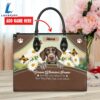German Wirehaired Pointer Dog Are Not Our Whole Life But They Make Our Lives Whole Leather Handbag