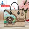 German Wirehaired Pointer Dog Duccy Dog Lover Leather Handbag Love Your Pet 2 German Wirehaired Pointer Dog Duccy Dog Lover Leather Handbag