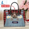 German Wirehaired Pointer Dog This Human Belongs To Leather Handbag Love Your Pet 2 German Wirehaired Pointer Dog This Human Belongs To Leather Handbag