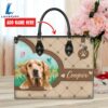Golden Retriever Dog Duccy Dog Lover Leather Handbag Love Your Pet 2 Golden Retriever Dog Duccy Dog Lover Leather Handbag