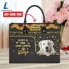 Great Pyrenees Dog Just A Girl Who Loves Dogs Leather Handbag Love Your Pet 2 Great Pyrenees Dog Just A Girl Who Loves Dogs Leather Handbag