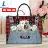 Great Pyrenees Dog This Human Belongs To Leather Handbag