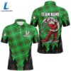 Green Argyle Pattern Santa Golfer Custom Mens Christmas Best Team