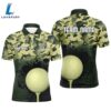 Green Camo Mens Golf Polo Shirts Customized Camouflage