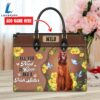 Irish Setter Dog All You Need Is Love And A Leather Handbag
