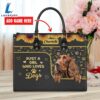 Irish Setter Dog Just A Girl Who Loves Dogs Leather Handbag