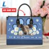 Italian Greyhound Dog Lover Leather Bag With Daisy Flowers Love Your Pet 2 Italian Greyhound Dog Lover Leather Bag With Daisy Flowers