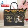 Jack Russell Terrier Dog Just A Girl Who Loves Dogs Leather Handbag