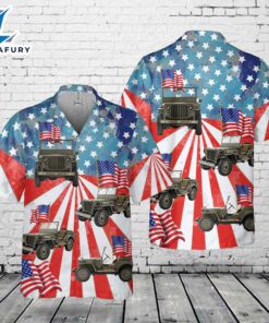 Jeep Willys 1941 MB, 4th Of July Hawaiian Shirt