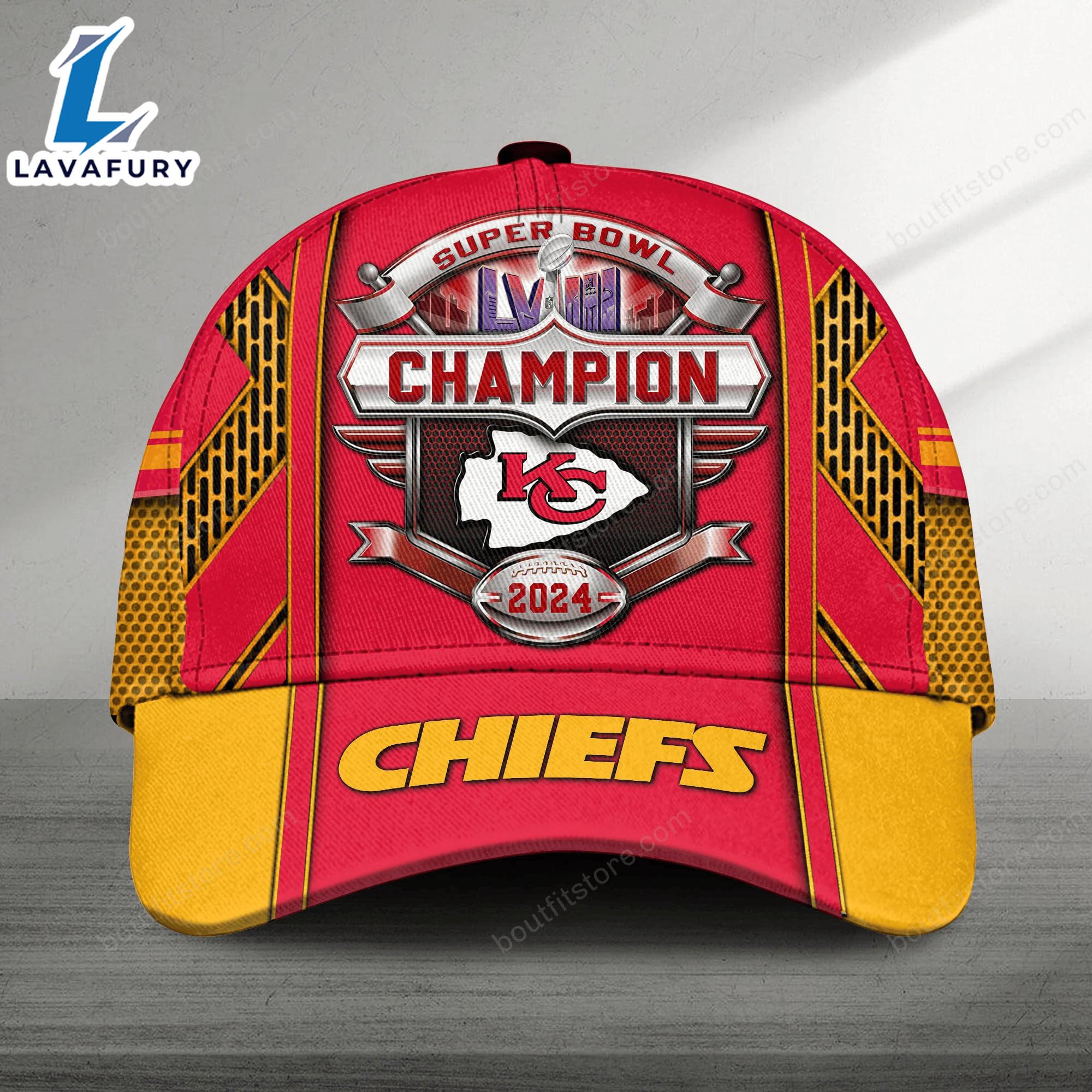 Kansas City Chiefs 2024 Super Bowl Victory Baseball Cap Gift Summer Kansas City Chiefs 2024 Super Bowl Victory Baseball Cap Gift Summer