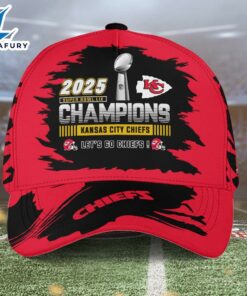 Kansas City Chiefs 2025 Super Bowl LIX Champions Let's Go Baseball Cap