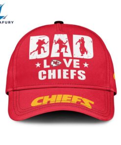 Kansas City Chiefs Dad Love Best Gift For Father's Day Baseball Cap