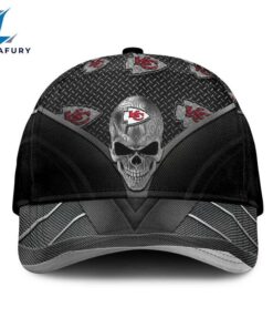 Kansas City Chiefs Skull Pattern Baseball Cap