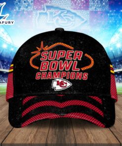 Kansas City Chiefs Vegas Victory Lights Baseball Cap