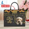Labrador Retriever Dog Just A Girl Who Loves Dogs Leather Handbag
