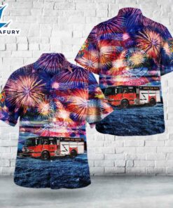 Largo, Florida, Largo Fire Rescue, 4th Of July Hawaiian Shirt