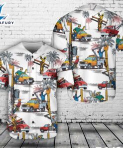 Lineman With Bucket Truck Baseball Jersey