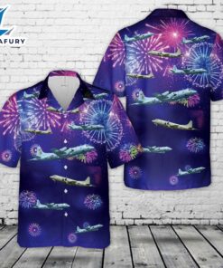 Lockheed P-3 Orion July 4th Hawaiian Shirt