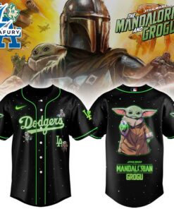 Los Angeles Dodgers x The Mandalorian & Grogu Special Edition Baseball Jersey
