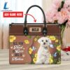 Maltese Dog All You Need Is Love And A Leather Handbag