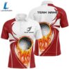 Men Golf Polo Shirt Custom Golf Ball Fire Female Golf Attire Gift Summer 2 Men Golf Polo Shirt Custom Golf Ball Fire Female Golf Attire