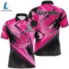 Men Golf Polo Shirt Custom Pink Camo Male Golf Attire