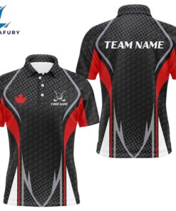 Men Golf Polo Shirts Canada Flag Custom