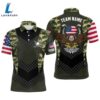 Mens Custom Name American Flag Camo Eagle Patriotic