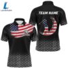 Mens Golf Polo Shirts Custom American Flag Patriotic Golf Outfits Men, Best Golf Gifts