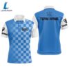 Mens Golf Polos Shirts Custom Name Funny For Men Blue