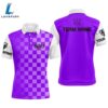 Mens Golf Polos Shirts Custom Name Funny For Men Purple
