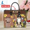 Miniature American Shepherd Dog All You Need Is Love And A Leather Handbag