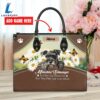 Miniature Schnauzer Dog Are Not Our Whole Life But They Make Our Lives Whole Leather Handbag