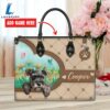 Miniature Schnauzer Dog Duccy Dog Lover Leather Handbag