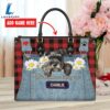 Miniature Schnauzer Dog This Human Belongs To Leather Handbag Love Your Pet 3 Miniature Schnauzer Dog This Human Belongs To Leather Handbag
