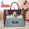 Old English Sheep Dog This Human Belongs To Leather Handbag Love Your Pet 3 Old English Sheep Dog This Human Belongs To Leather Handbag
