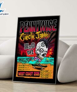 Pennywise With Circle Jerks West Coast Tour 2026 Poster